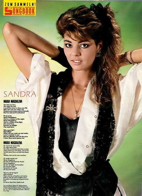 80&#039;s disco style: Sandra #98373451