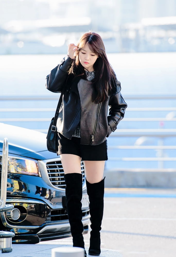 Female Celebrity Boots &amp; Leather - K-Pop #98313329