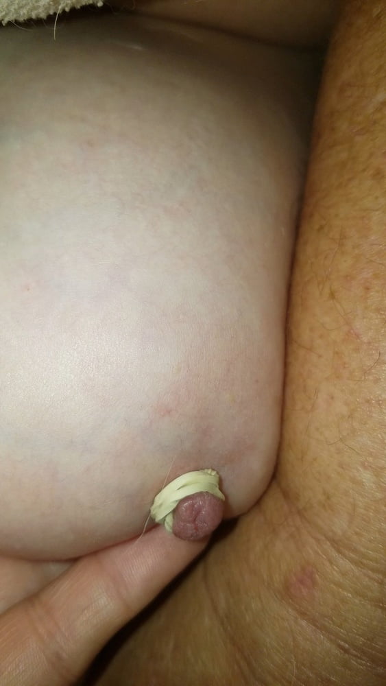 Ugly Pig Wife Chris shows her saggy boobs #90414072