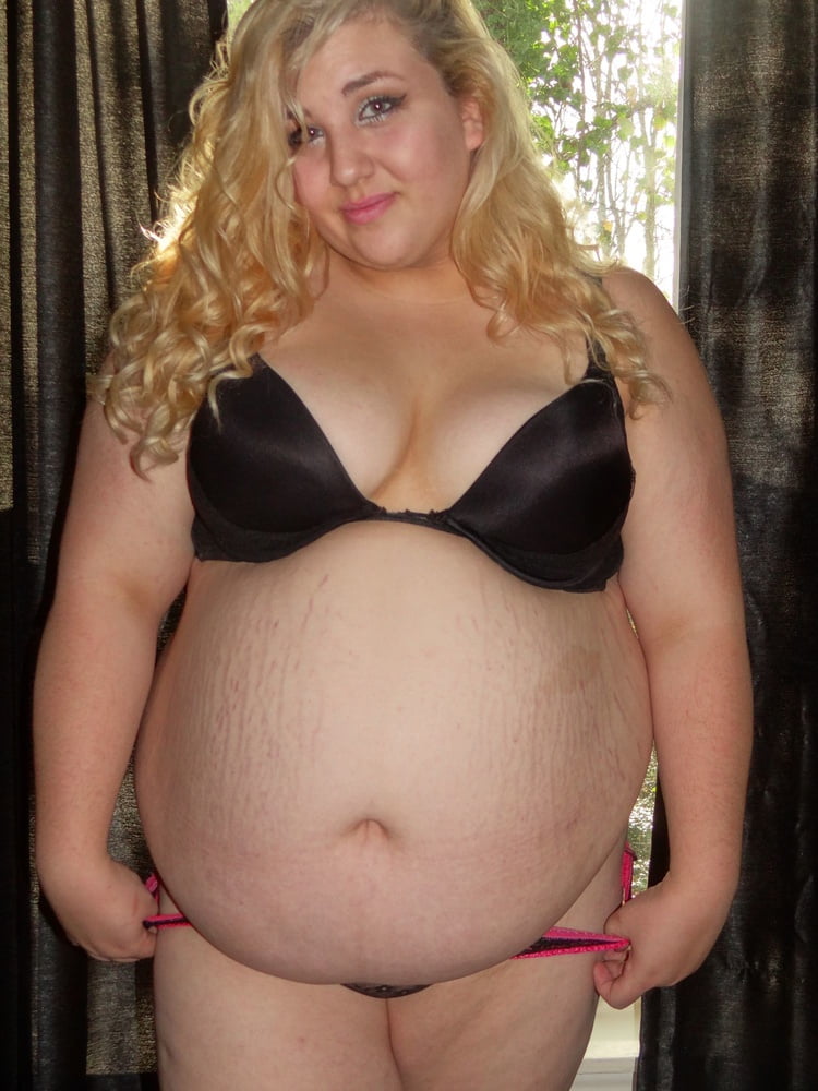 Sexy Fat Blonde with Big Belly #102701770