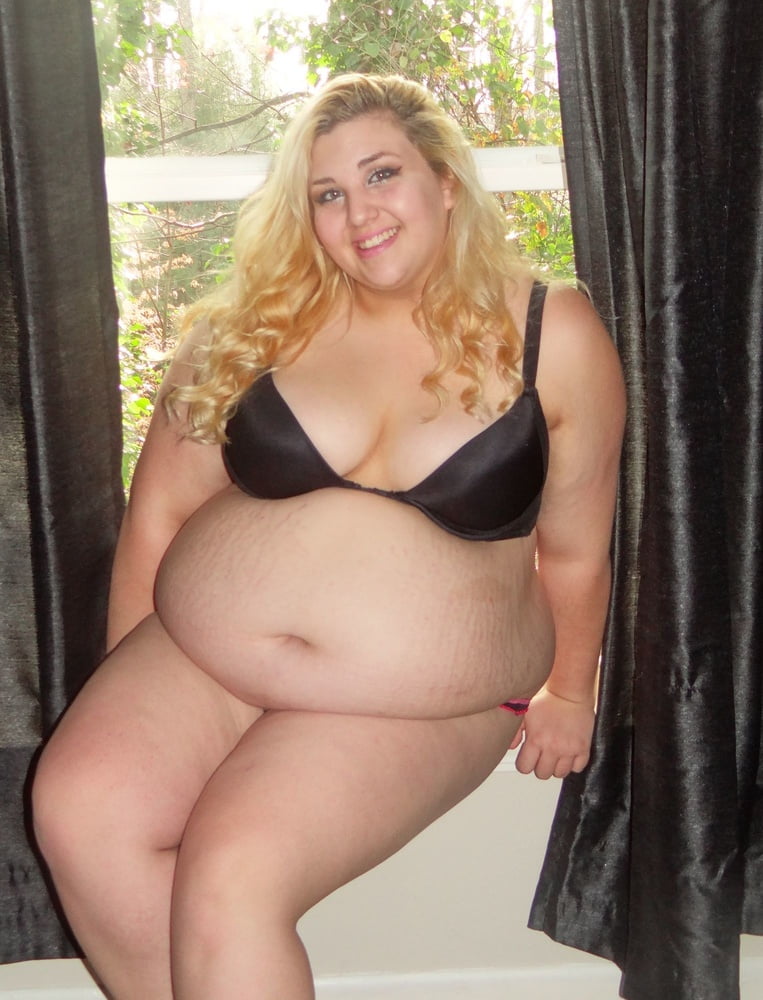 Sexy Fat Blonde with Big Belly #102701791