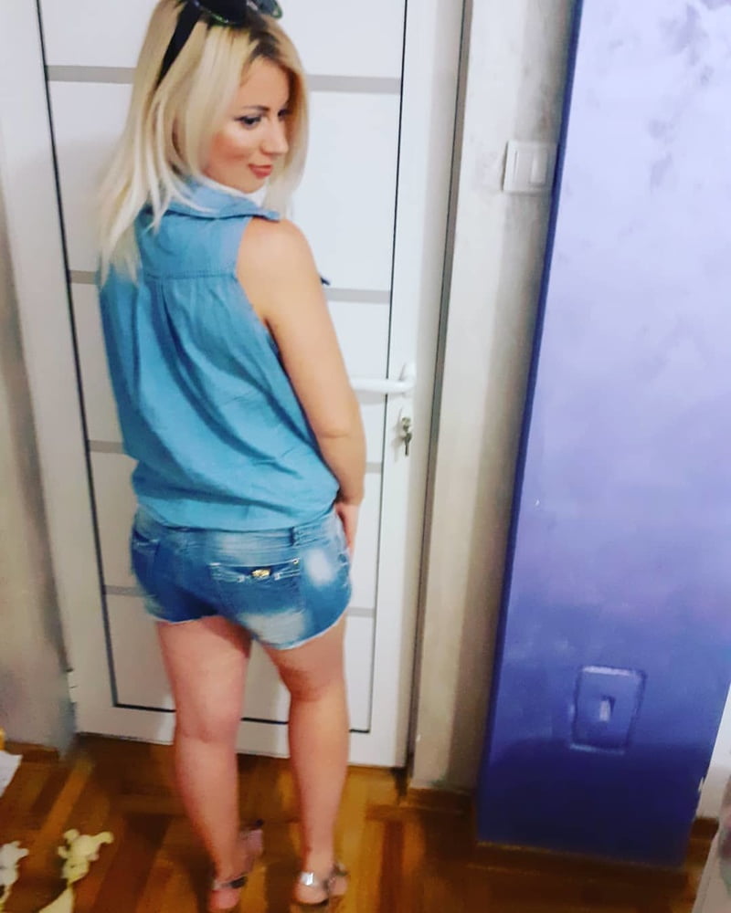 Serbian slut blonde girl big natural tits Jovana Peric #93826677