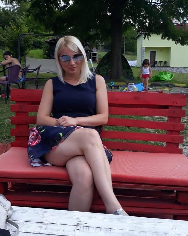 Serbian slut blonde girl big natural tits Jovana Peric #93826686