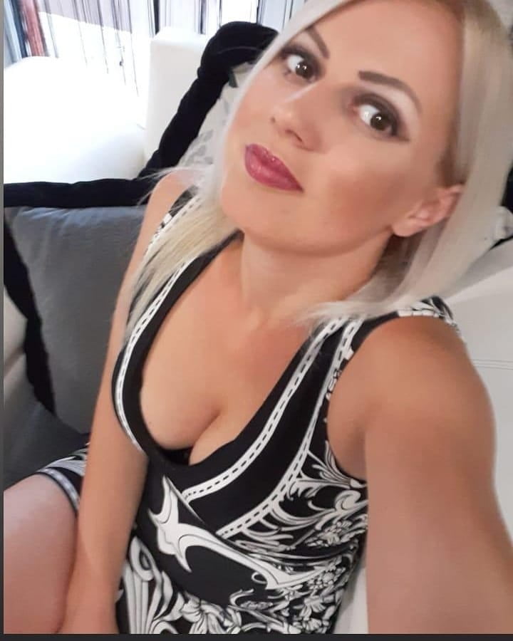 Serbian slut blonde girl big natural tits Jovana Peric #93826754