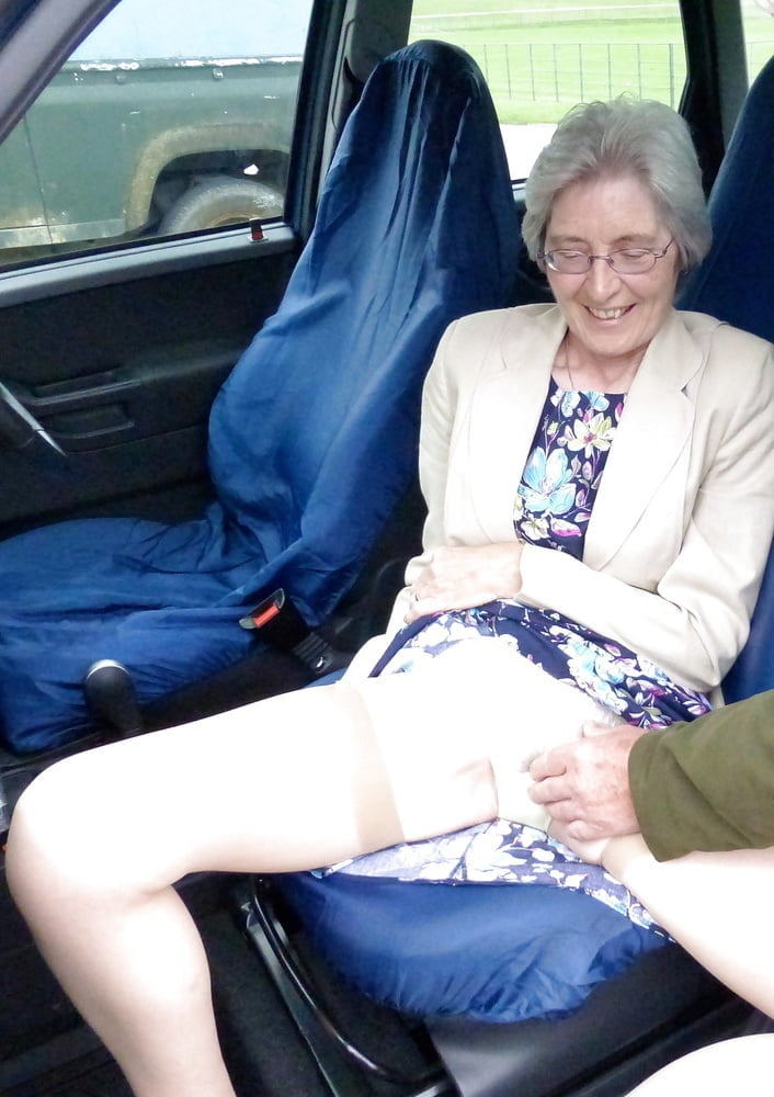 UK GILF Granny slut fingered by stranger in public #90655697