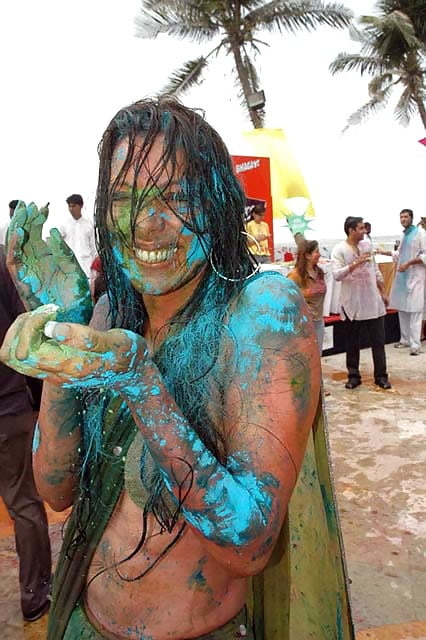 UNSEEN INDIAN DESI HOLI #103642782