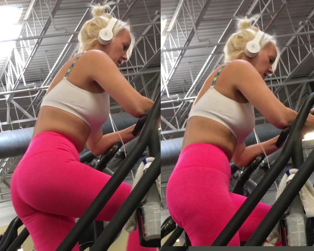 Blonde bombshell in gym part 2 #79974533
