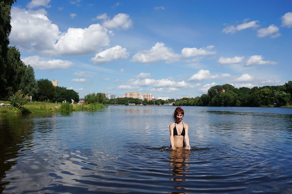 Swimmind in Moscow&#039;s pond #107194085