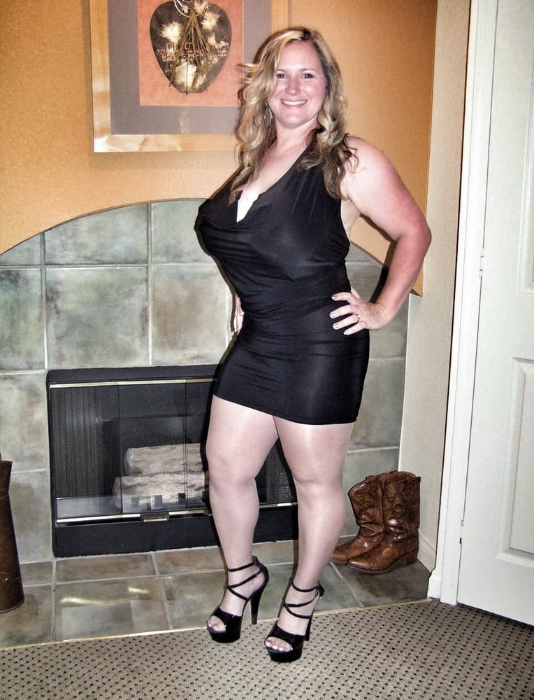 sexy blonde bbw wife in pantyhose #88236655