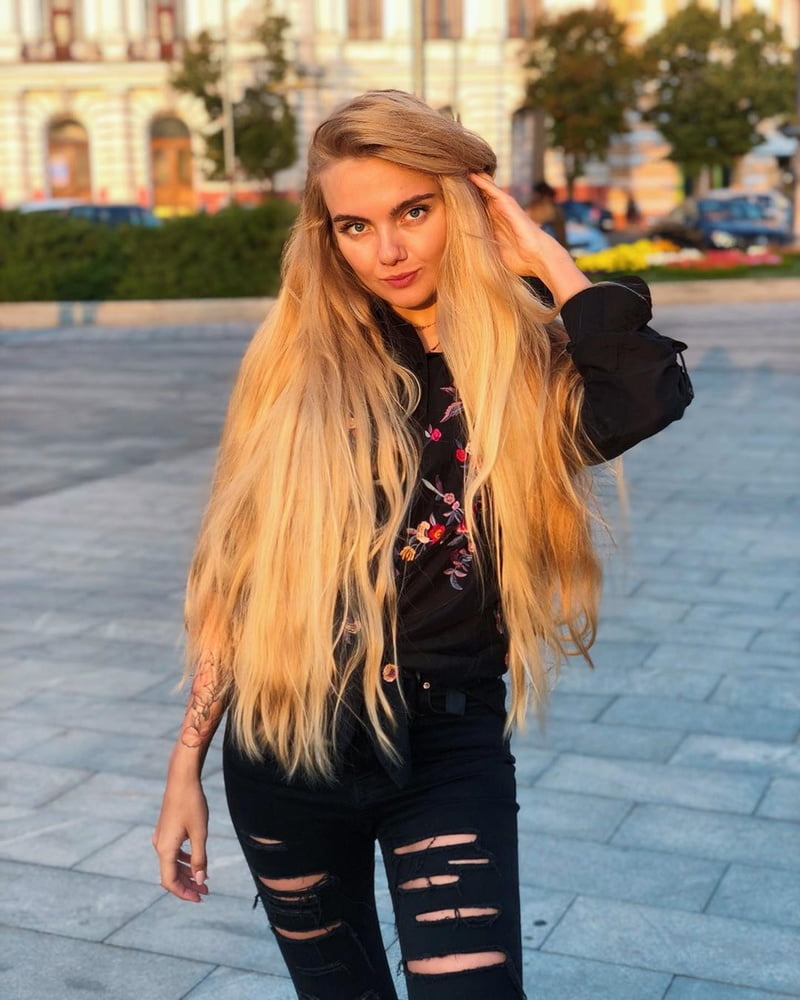 Long Hair Russian Beautiful Girl #95794869