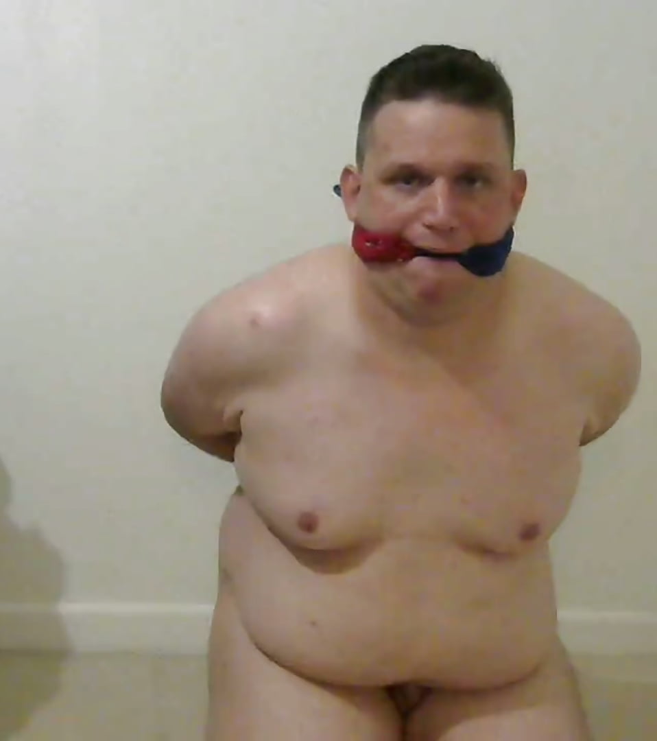 Homosexual stout boy sure and gagged