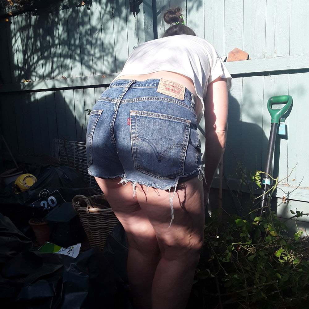 The Mrs in Levis 525 Jean Shorts Daisy Dukes #89878713