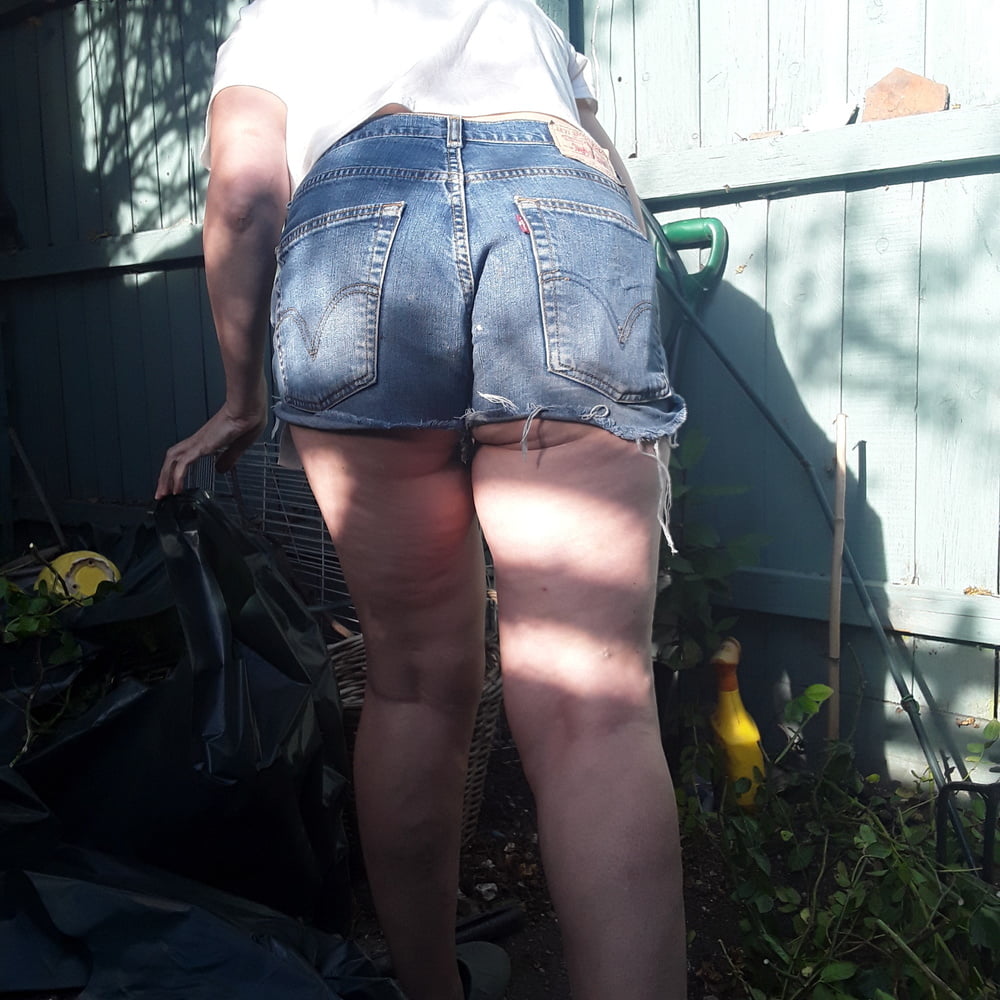 The Mrs in Levis 525 Jean Shorts Daisy Dukes #89878737