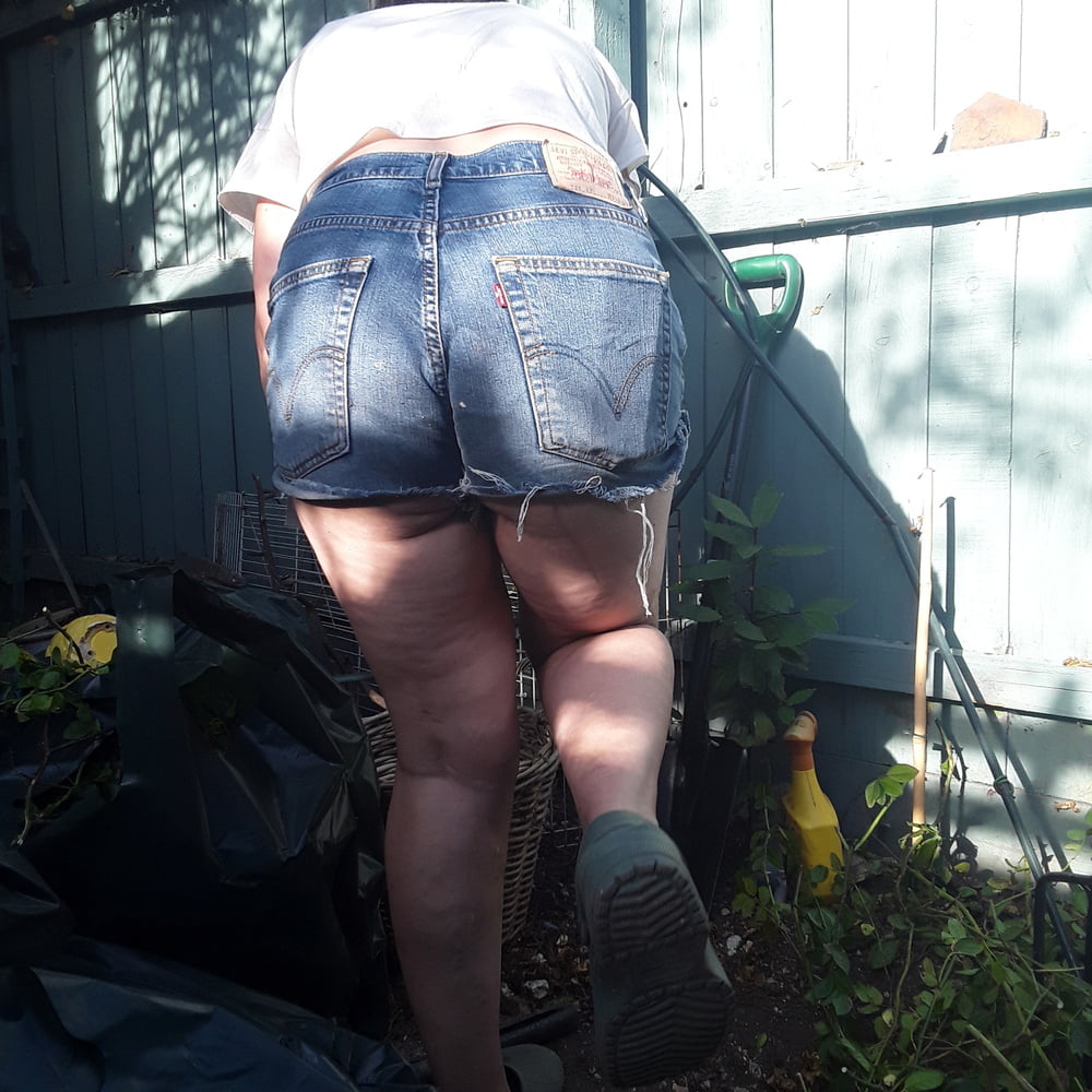 The Mrs in Levis 525 Jean Shorts Daisy Dukes #89878742