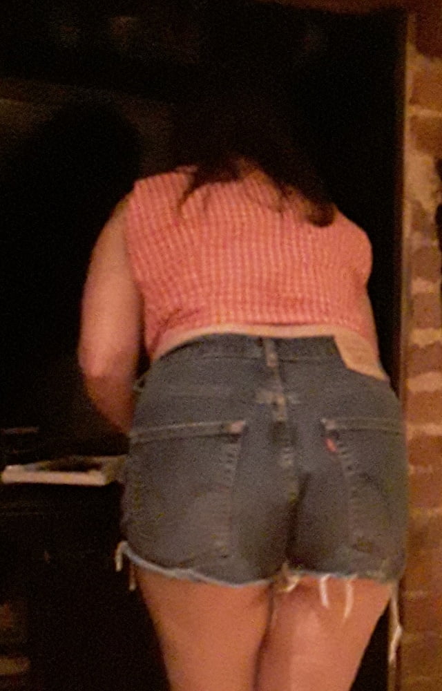 The Mrs in Levis 525 Jean Shorts Daisy Dukes #89878821