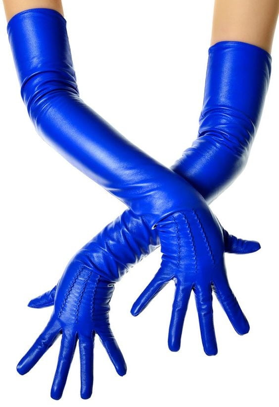 Blaue Lederhandschuhe 3 - von redbull18
 #97298406