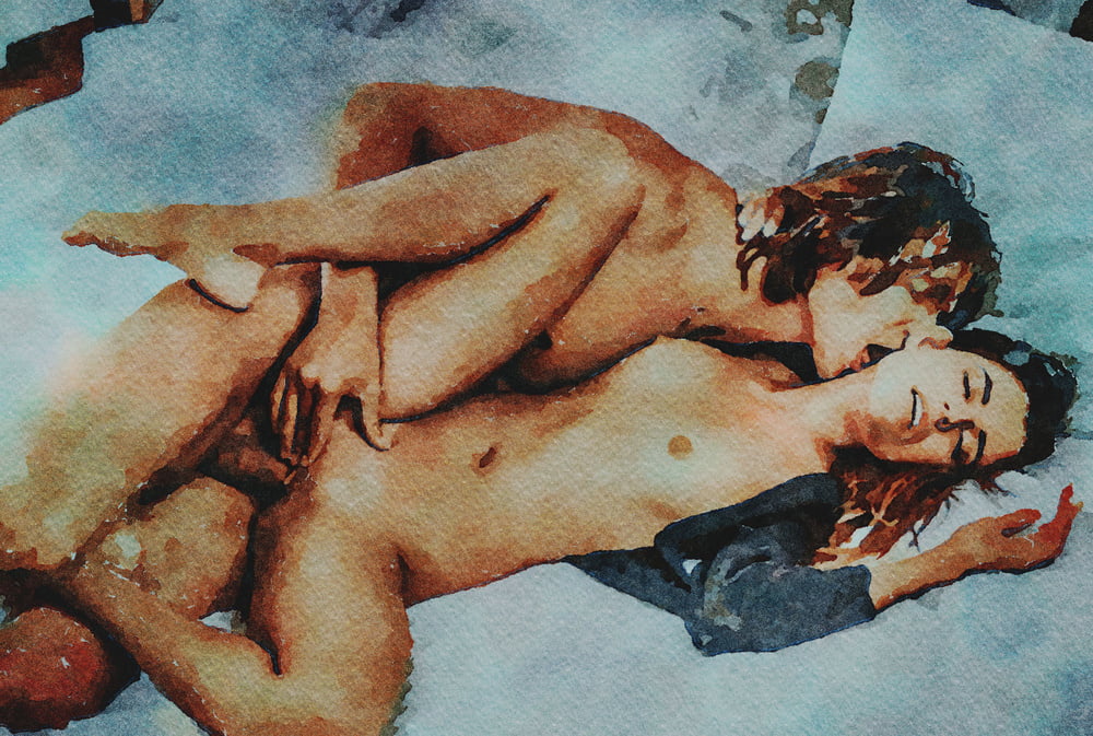 Erotic Digital Watercolor 60 #100195073