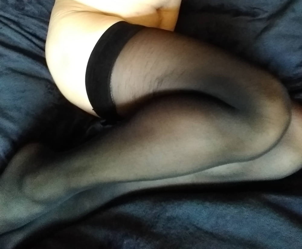 Wearing my wifes stockings #79838056