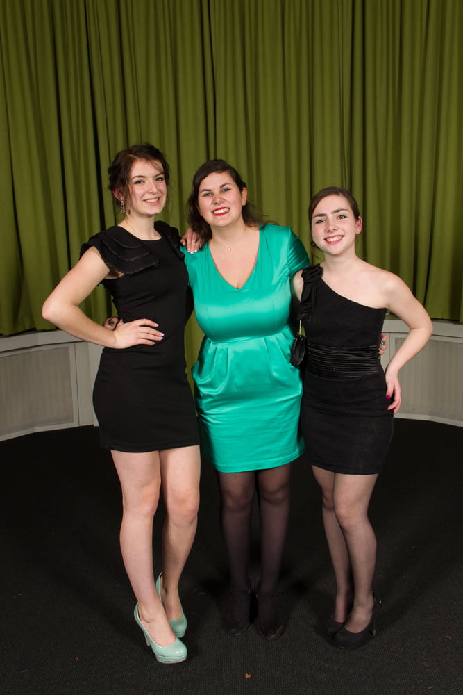 Teens In Formal Attire Wearing Pantyhose #80129104