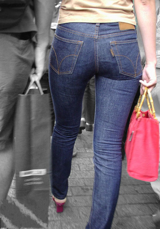 Tight jeans asses #106500918