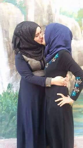 Hijab Lesbians Kisses #94721965