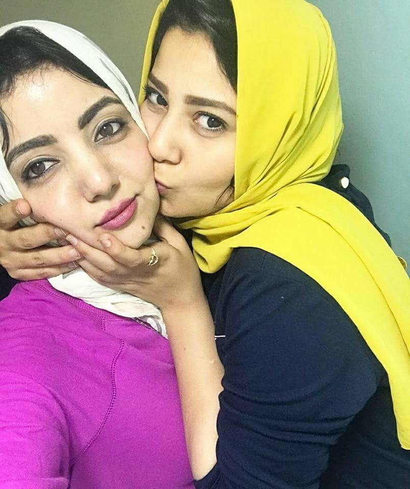Hijab Lesbians Kisses #94721997