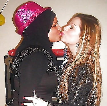 Hijab Lesbians Kisses #94722024