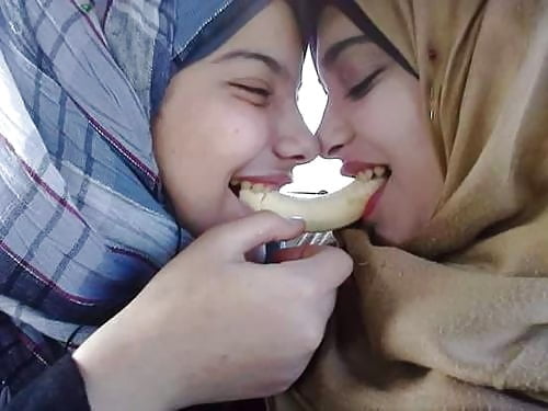 Hijab Lesbians Kisses #94722030