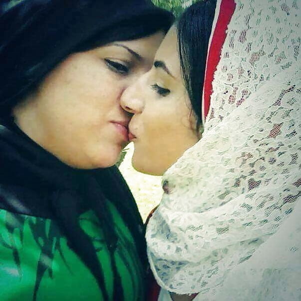 Hijab Lesbians Kisses #94722039