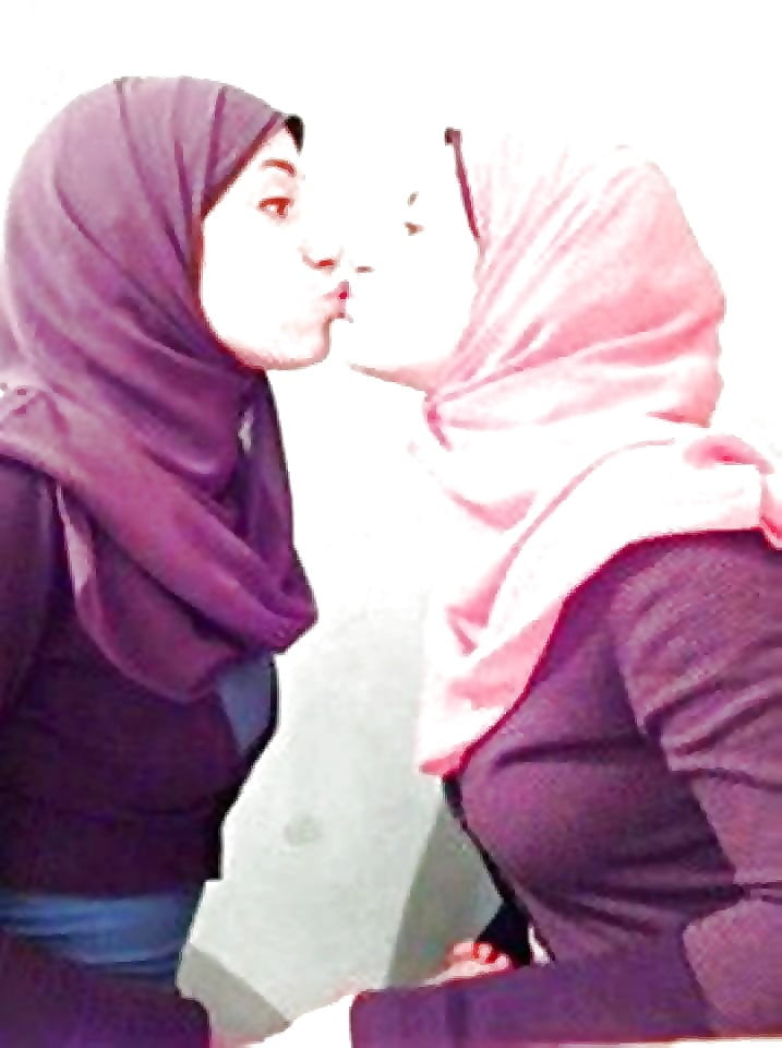 Hijab Lesbians Kisses #94722042