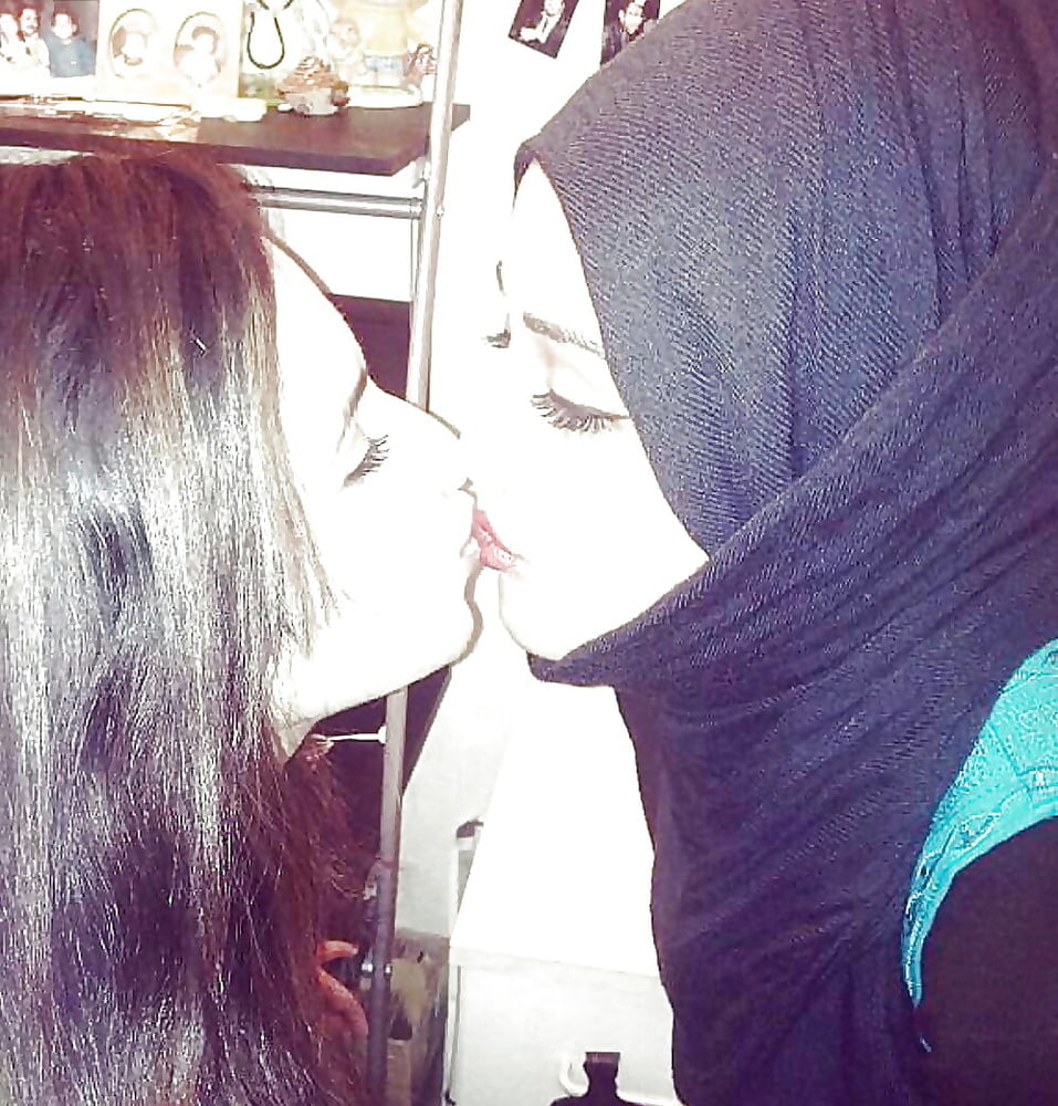Hijab Lesbians Kisses #94722045