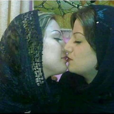 Hijab Lesbians Kisses #94722060