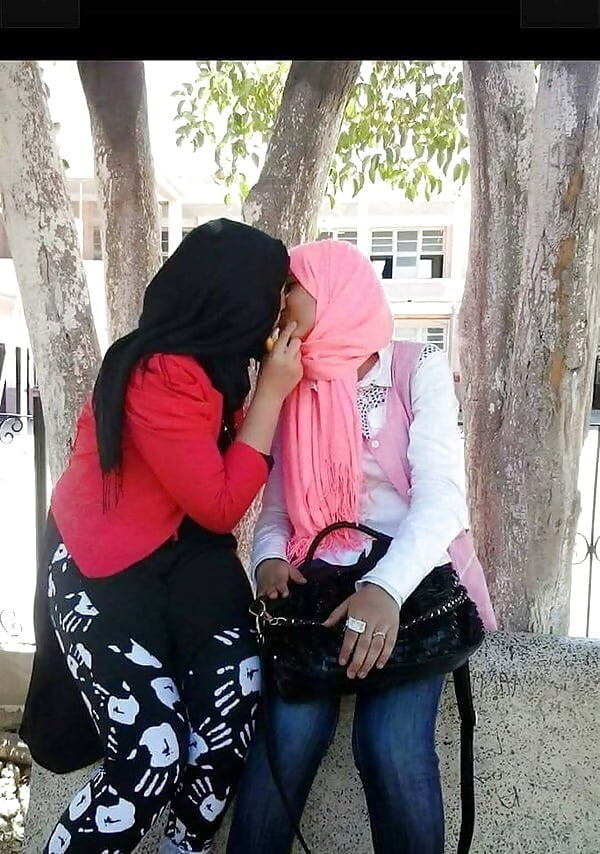 Hijab Lesbians Kisses #94722072