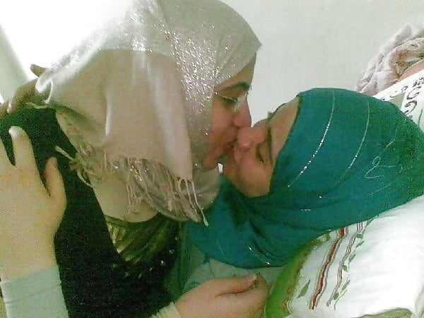Hijab Lesbians Kisses #94722078