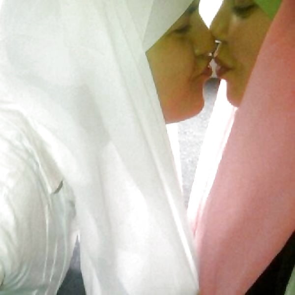Hijab Lesbians Kisses #94722081