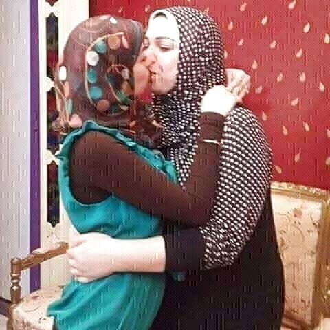 Hijab Lesbians Kisses #94722083