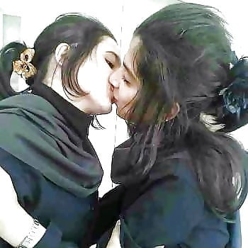 Hijab Lesbians Kisses #94722100