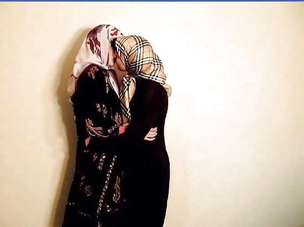 Hijab Lesbians Kisses #94722109