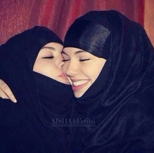 Hijab Lesbians Kisses #94722160
