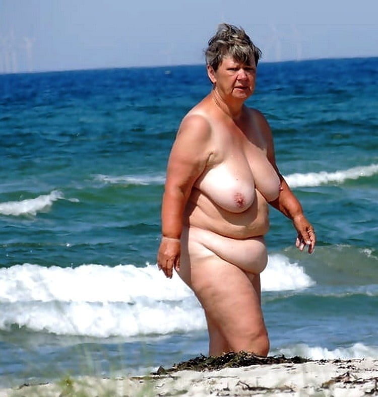 BBW matures and grannies at the beach 508 #88063004