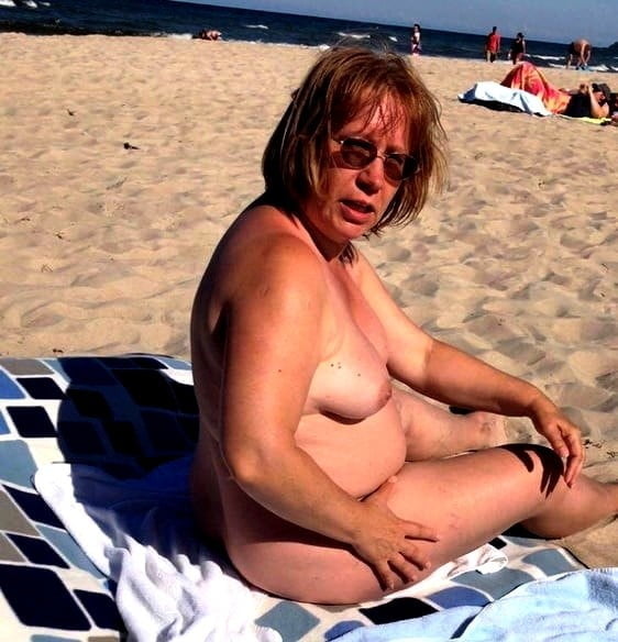 BBW matures and grannies at the beach 508 #88063037