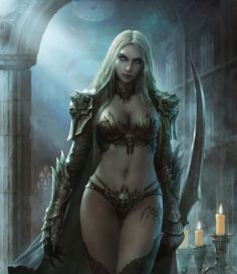 Sexy fantasy female warriors #97987706