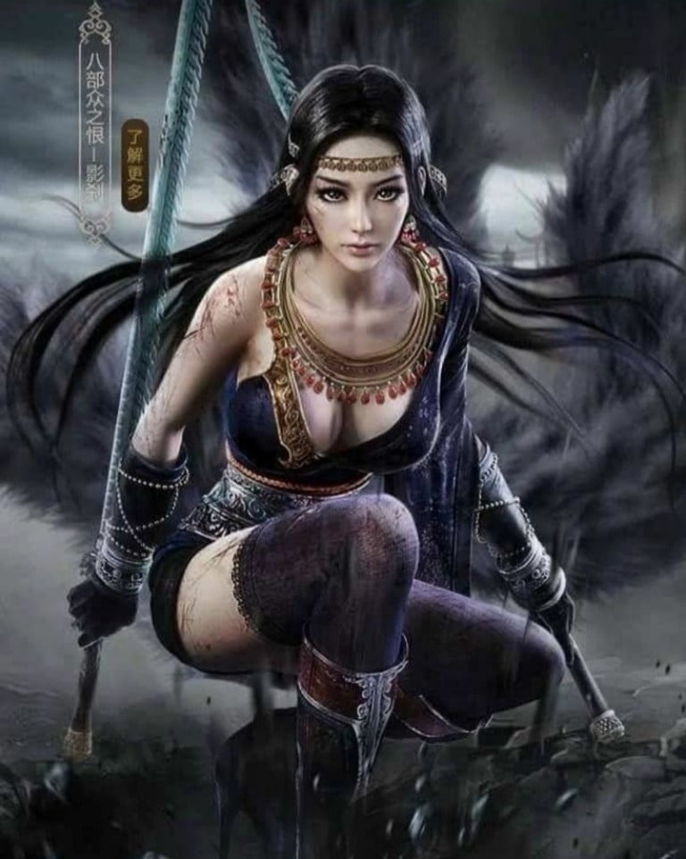 Sexy fantasy female warriors #97987734