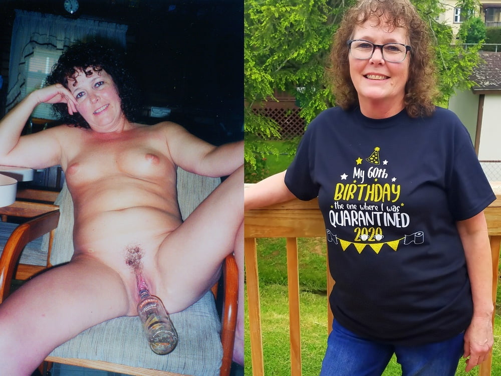 WIFE&#039;S 60th BIRTHDAY NOW AND THEN #93973881