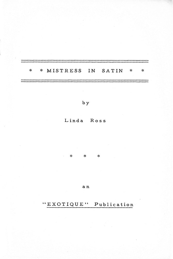 MAGAZINE - Mistress in Satin - Diane Kaye - 1960&#039;S #105888075