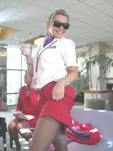 stewardess ooppss tights pantyhose #88209389