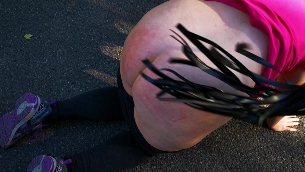 Ass spanking in the middle of the road #106725826