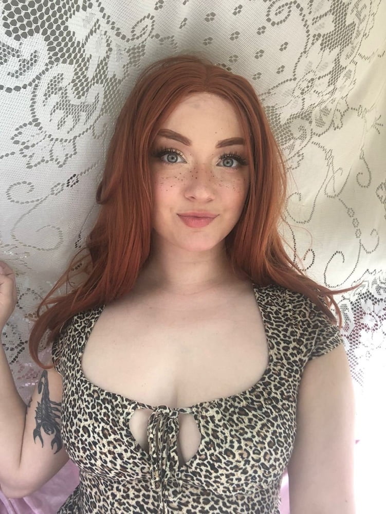 Hot and sexy spanish redhead 22yo big boobs tattooed girl #96689772