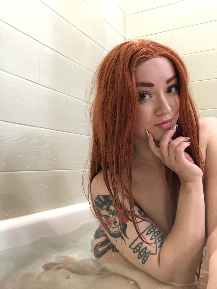 Hot and sexy spanish redhead 22yo big boobs tattooed girl #96690122
