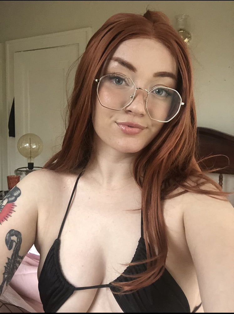 Hot and sexy spanish redhead 22yo big boobs tattooed girl #96690857